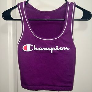 Purple Champion Razorback Crop Tank Top